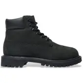 Timberland Unisex für Kinder. TB1127070011 Stiefel 6 Inch Premium schwarz (30.5), Leder, Wohnung, Schnürsenkel, Lässig, Kinderbekleidung