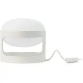 Kartell KD28 Tischleuchte, weiß, Höhe 23 cm - , K28, Weiß, für Wohnzimmer, Kunststoff, Design