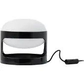 Kartell KD28 Tischleuchte, schwarz, Höhe 23 cm - , K28, Schwarz, für Wohnzimmer, Kunststoff, Design