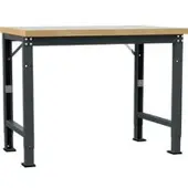 Manuflex Werkbank Profi Spezial, Tischplatte Kunststoff, 1250 x 700 mm, anthrazit