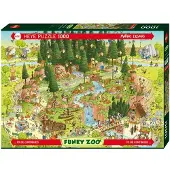 Heye Puzzle Standardpuzzle Degano Zoo Black Forest Habitat 1000 Teile