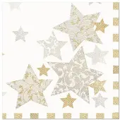 Papstar Servietten "Stardust"