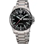 Festina Armbanduhr Date Calendario Titanium Black