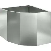 vidaXL Eckpflanzer Silber 45 x 45 x 35 cm Verzinkter Stahl