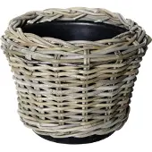 Van der leeden Pflanztopf 'Drypot', grau, ca. Ø 32 x H 22 cm