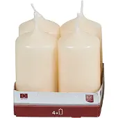 KCB Stumpenkerze 8cm Ø4cm champagner 4 Pack