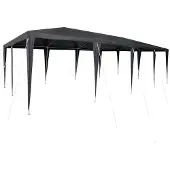 vidaXL Party-Zelt Anthrazit 800 x 400 x 266 cm Polyethylen und Stahl
