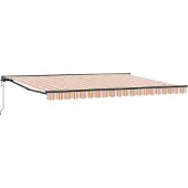 vidaXL Markisenrahmen Blau und Orange 450 x 300 cm