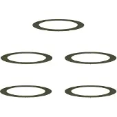 vidaXL geeignet für flache Baumringe 5 Stk. Olivgrün Ø90/120 cm Stahl
