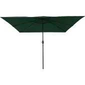 vidaXL Garten-Sonnenschirm Grün 295 x 295 x 245 cm Polyester und Stahl