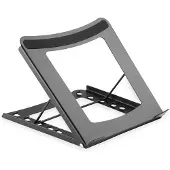 Digitus Mobiler Notebook Ständer, Notebook-Ständer, Schwarz, 25,4 cm (10 Zoll), 38,1 cm (15 Zoll), Metall, 254 - 381 mm (10 - 15 Zoll)