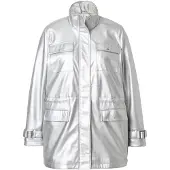 Miamoda Kunstlederjacke in silber | Gr.: 44