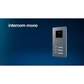 Hager Frontplatte intercom mono 1 Taste+Namen
