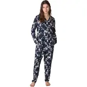 J&j Brothers JJB20 Damen Langarm-Shirt Schlafanzug