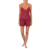 Kisses&love Damen Schlafanzug mit V-Ausschnitt 1203