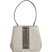 Michael Kors Pratt Bucket Monogramm Canvas vanille gold
