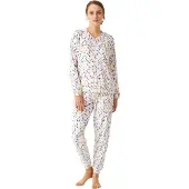 J and J Brothers Langärmeliger Schlafanzug JJBDP0200 woman