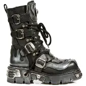 New rock Schnürstiefel M-107-S2 Schwarz
