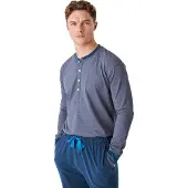 J&j Brothers Langarm-Rundhals-Baumwollpyjama für Herren JJB12