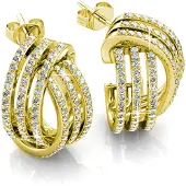 MYC Paris Cherish Ohrringe - Gold und Kristall