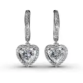 MYC Paris Only Love Ohrringe - Silber und Kristall