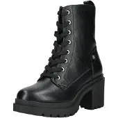 Bagatt Damenschuhe Reißverschluss Schnürstiefel Schwarz Freizeit