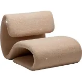 Ebuy24 Dubna Dan-Form Sessel Bouclé offwhite.