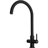 Franke LINA CLEAR WATER 2.0 J, Standard, Schwarz, Messing, Hebelgriffe, Einzelbild, 3/8"