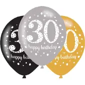 Amscan Ballons 30 Jahre "Froher Geburtstag"