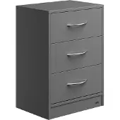 Casaria Nachtkastje Eloise ‚Äì 3 Laden LED 54x39x28cm ‚Äì LED Antraciet
