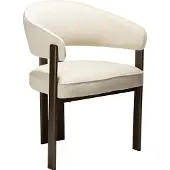 Ebuy24 (2er Set) Duct Dan-Form Esszimmerstuhl mit Armlehnen Bouclé beige.