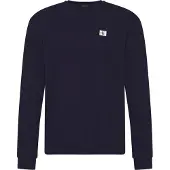 Calvin Klein Jeans Ls Waffle Badge Crew Maritime Blue Größe: L | Pullover Outlet | Herren | Blau