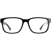 Gucci GG0011O Unisex-Brille inkl. Gläser Vollrand Eckig Kunststoff-Gestell 55/17/145, schwarz