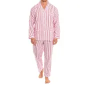Kisses&love Herren Langarmhemd Schlafanzug KL30194