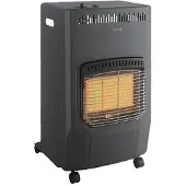 Vente-unique Gasheizer - mobil & faltbar - Schwarz - CASODY