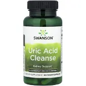 Swanson Health , Uric Acid Cleanse, Agaricus bisporus, Kurkumawurzel & Yuccawurzel-Extrakt,veg. Kapseln 60 St