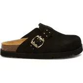 Scholl Clog Damen Benny Wildleder Black-Schuhgröße 40