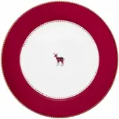 Pip studio Frühstücksteller Love Birds Dark Red 21 cm (6er-Set)