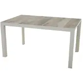 Siena Garden Silva Gartentisch 140x90cm Aluminium/Keramikfliese Sand|Hellgrau V28537