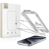 TechProtection Quick Set+ 2er-Pack Panzerglas für iPhone 15 Pro - Schwarz