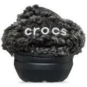 Crocs - Classic Fleece Lined Clog - Hausschuhe Gr M10 / W12 schwarz/grau