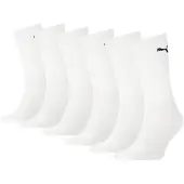 Puma Socken "UNISEX CREW SOCK 6P ECOM" 6 Paar, Cat-Logo, Frottee-Sohle, Ripp-Bündchen