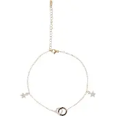 Faina Women Ankle Bracelet in Rose Gold White | Gr.: onesize