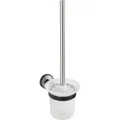 Wenko WC-Garnitur Udine weiss, silber Metall