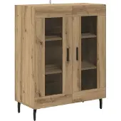vidaXL Sideboard Artisan-Eiche 69,5 x 34 x 90 cm Holzwerkstoff