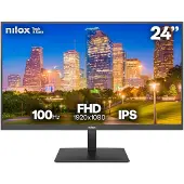 Nilox NXM24FHD1202, 60,5 cm (23.8"), 1920 x 1080 Pixel, Full HD, 4 ms, Schwarz