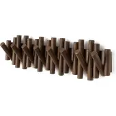 Umbra Picket 8 Hook Aged Walnut
