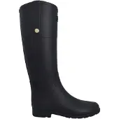 Hunter Elegante Reitstiefel Gummistiefel für Damen in Schwarz
