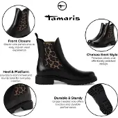 Tamaris 25427/41 Black/Leopard Größe EU 40
