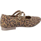 Hush puppies Nancy Mary Jane Leder Damen Leopard Ballerinas